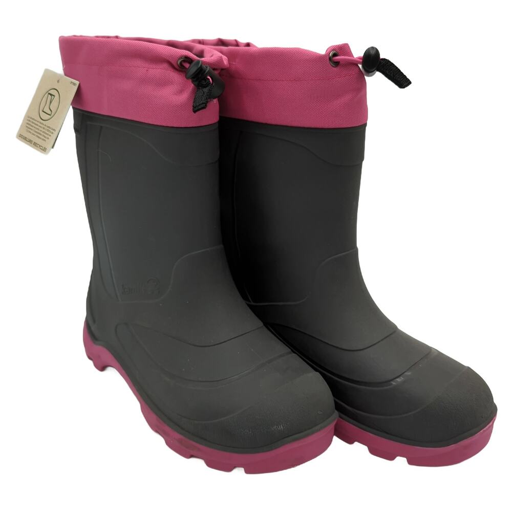 Kamik Women Sz 6 Gray Pink Waterproof Winter Boots NWT